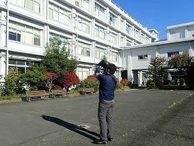 外壁赤外線調査状況